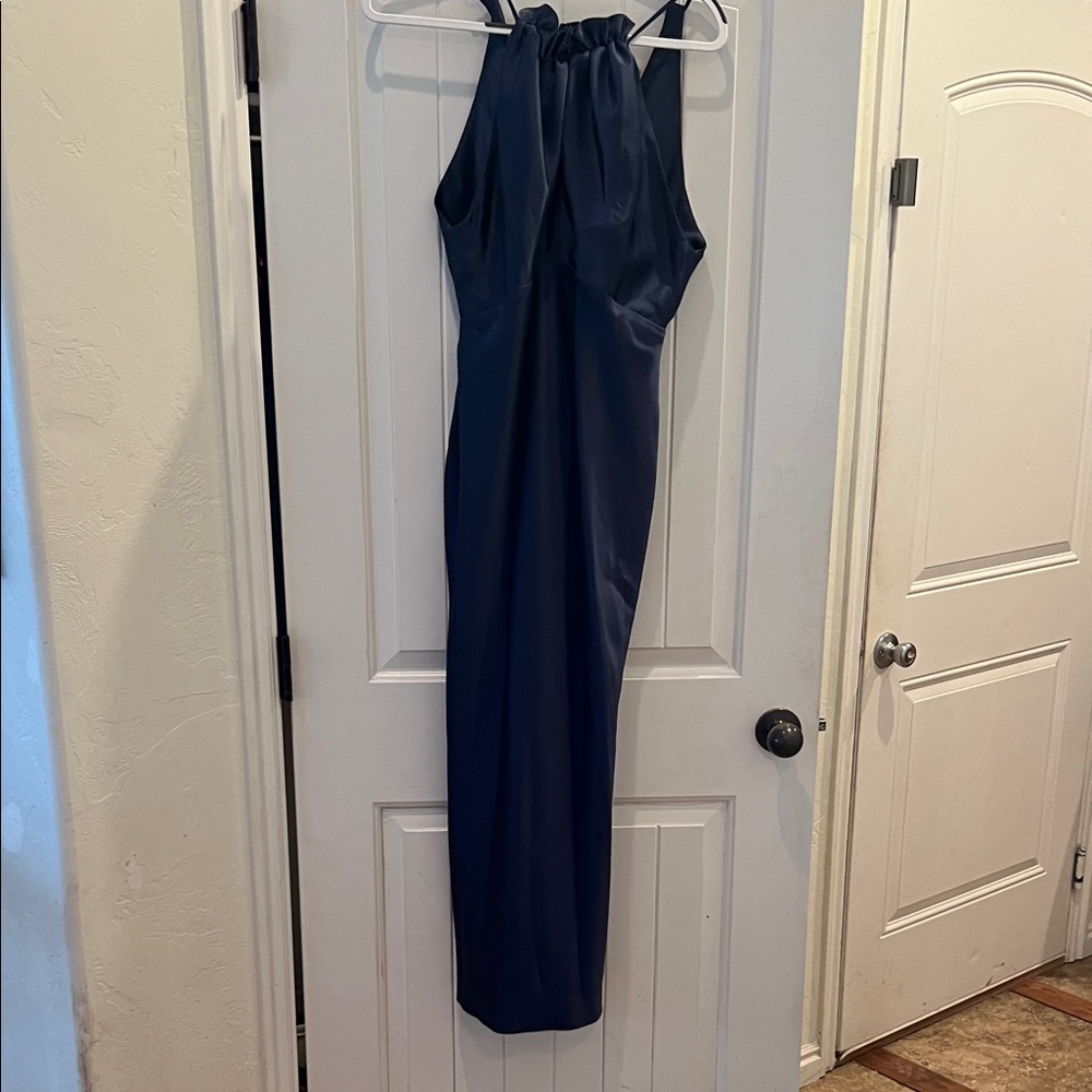 Amsale Navy Blue Dress